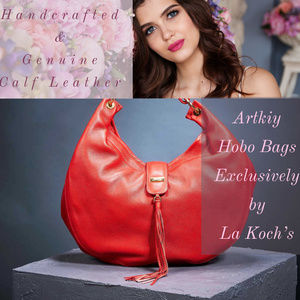 FANTASTIC DESIGNER HOBO BAG GENUINE CALF LEATHER